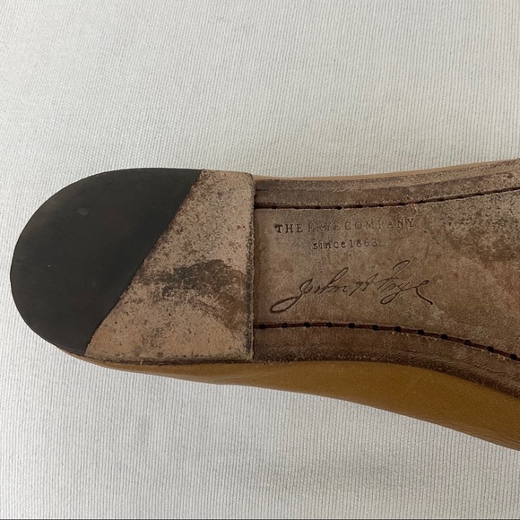 Frye Tan Leather Round Toe Flats - Women’s Size 9.5B - Picture 6 of 10